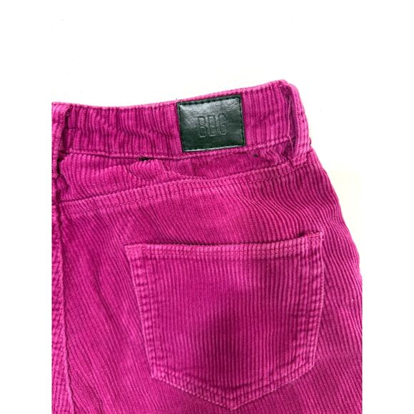 BDG fuchsia mom high rise corduroy pants, size 29 - Picture 5 of 9